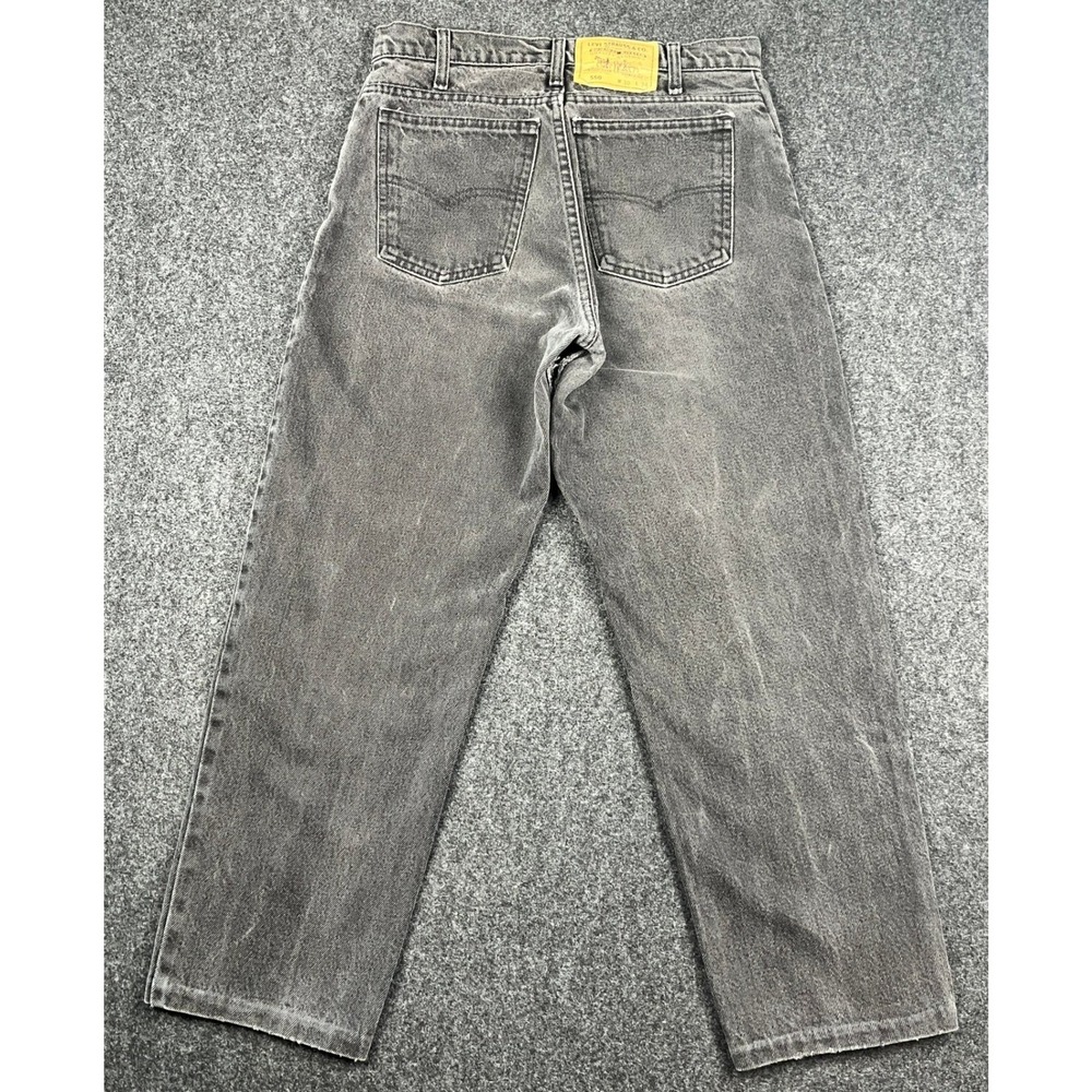 Vintage Levi's 550 Jeans Mens 28x26 Faded Black Gray USA Made Relaxed Tapered - Picture 2 of 10